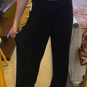 NWT Wide leg pull on cotton pants